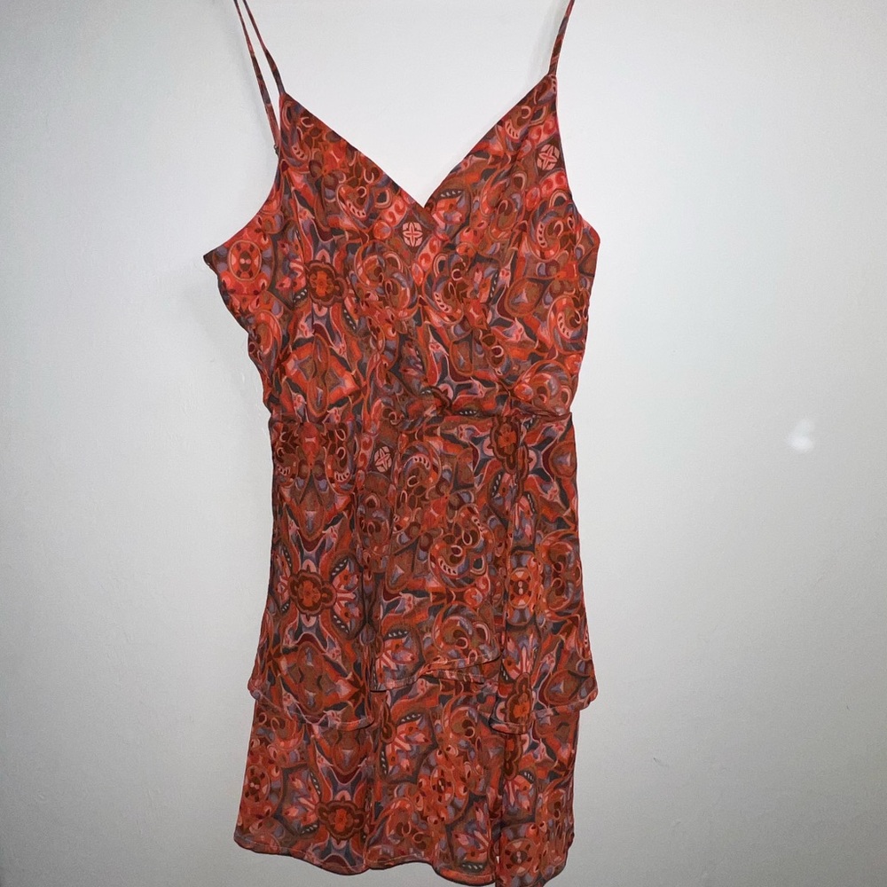 Maurices Orange Floral Mini‎ Dress NWOT